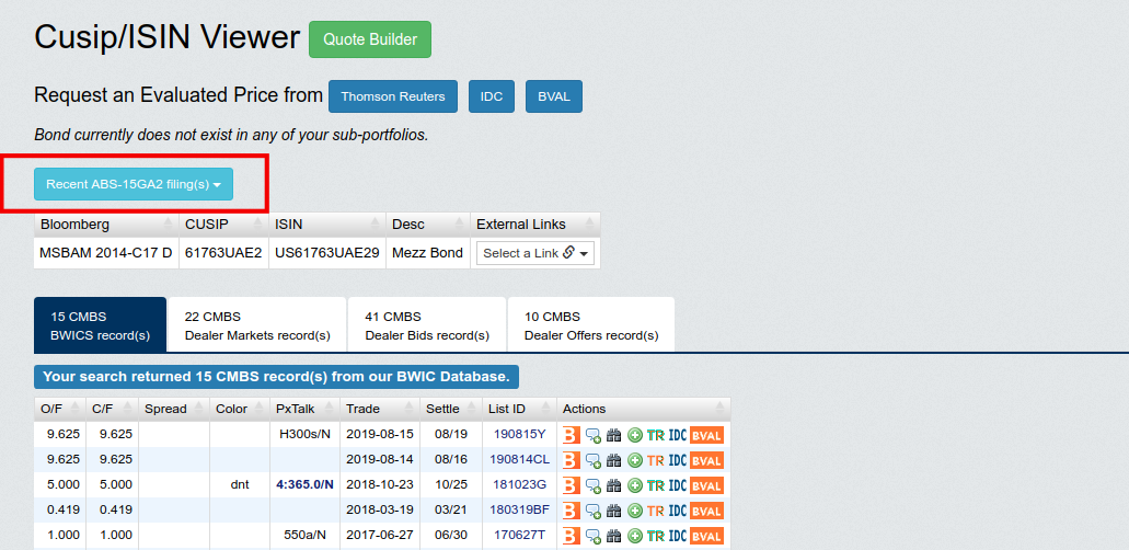 CUSIP/ISIN Viewer