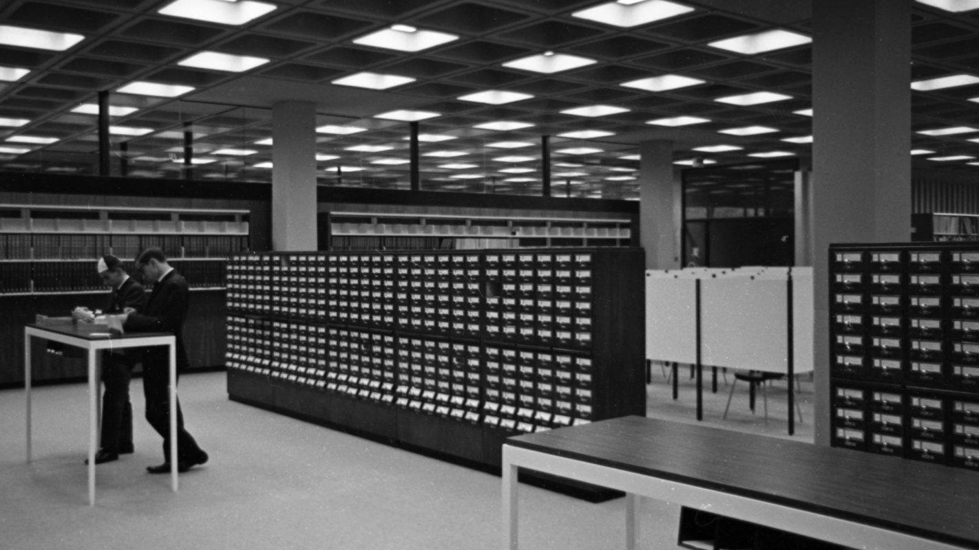 Central Card Catalog at Jean-Charles-Bonenfant Pavilion, Laval University